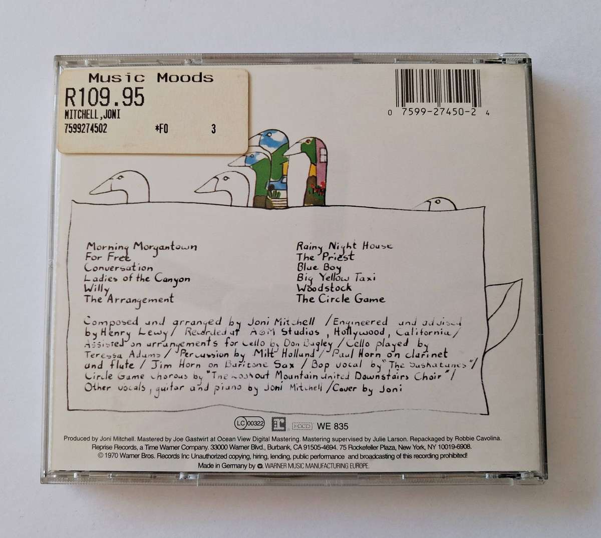 Joni Mitchell  Ladies Of The Canyon CD