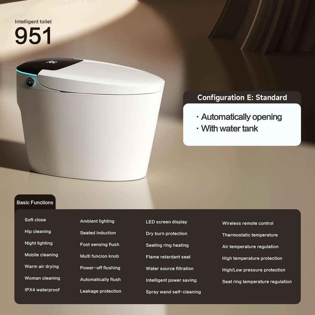 Intelligent Toilet Tankless