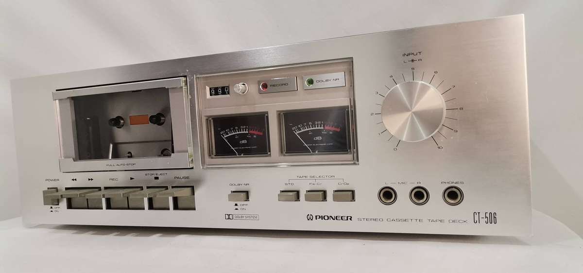 Vintage Pioneer CT-506 Stereo Cassette Deck  Excellent Cosmetically, Belts Needed