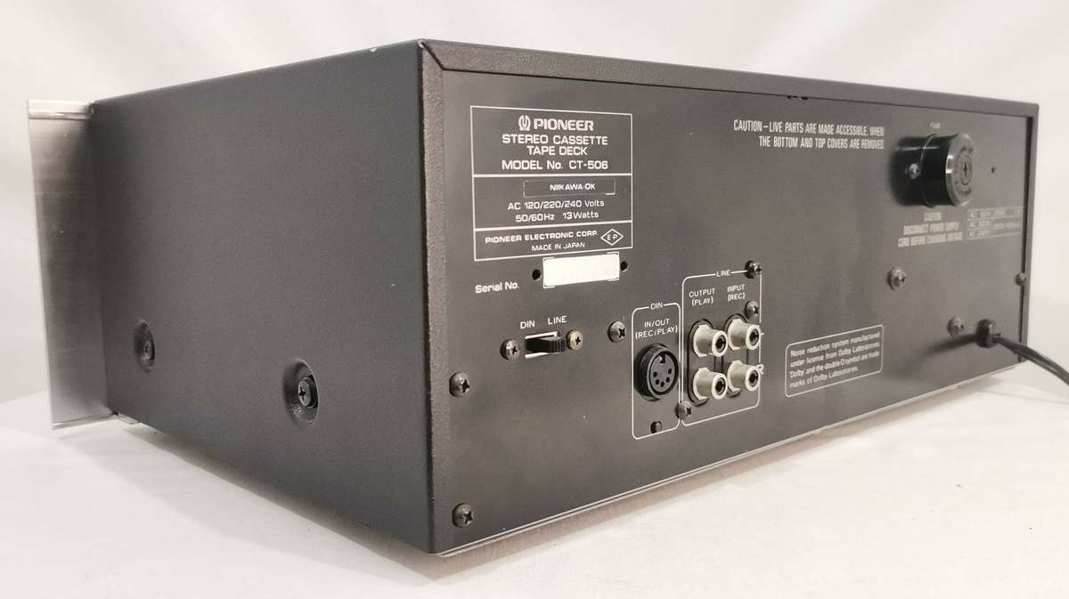 Vintage Pioneer CT-506 Stereo Cassette Deck  Excellent Cosmetically, Belts Needed