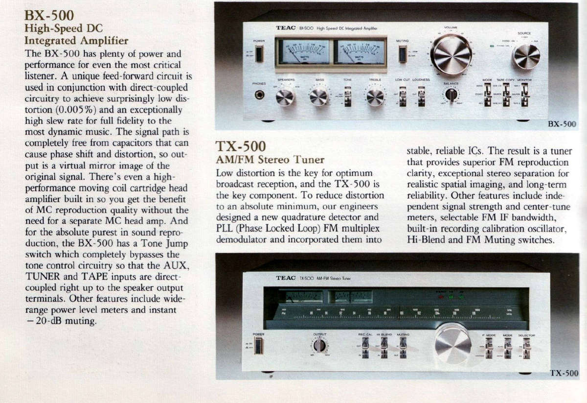 TEAC BX-500 High Speed Integrated Amplifier
