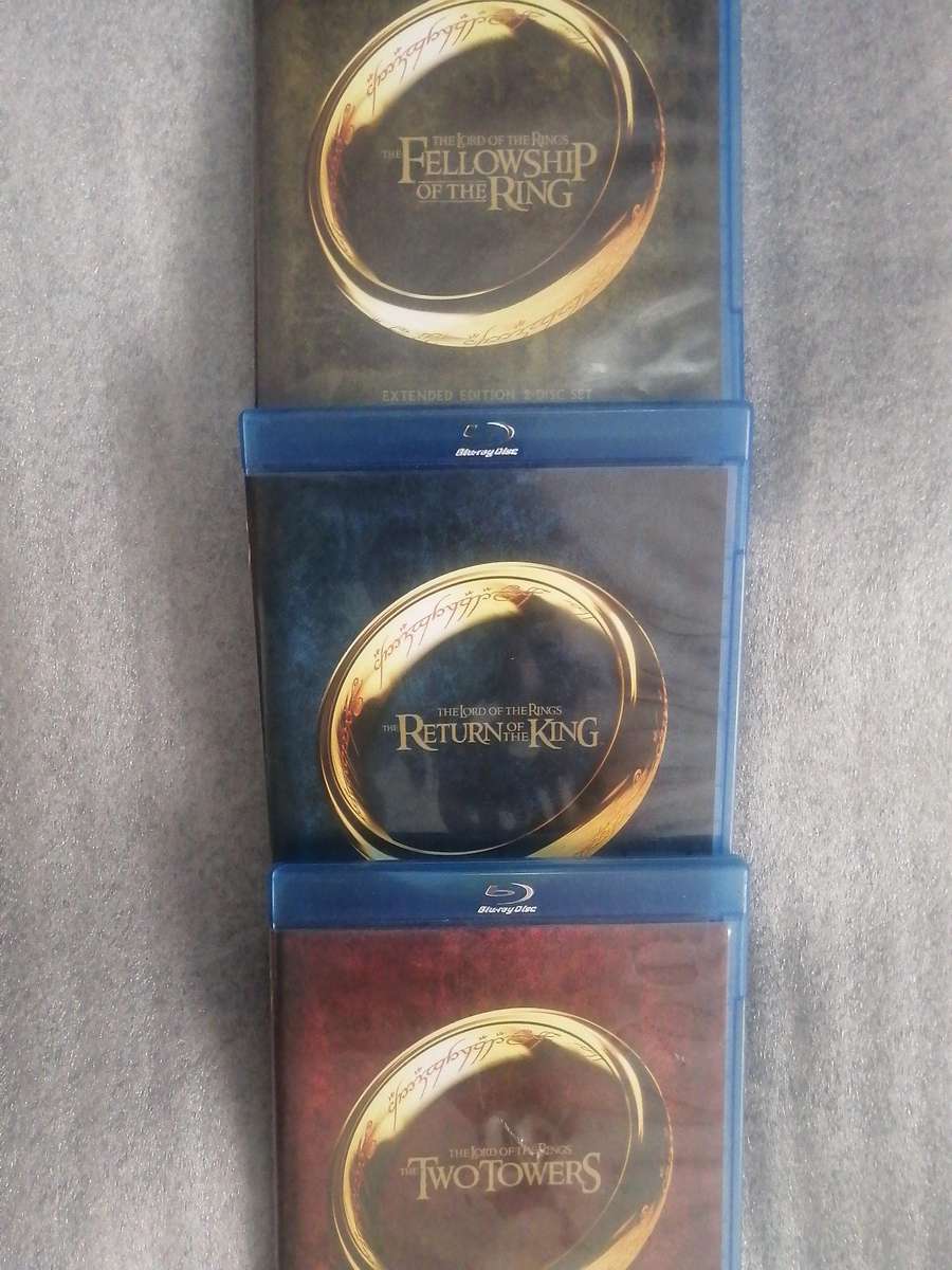 Lord of the Rings Trilogy Extended Editions 2 disc sets