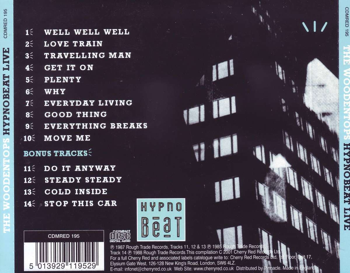 THE WOODENTOPS - Hypnobeat live (CD) CDMRED 195  EX