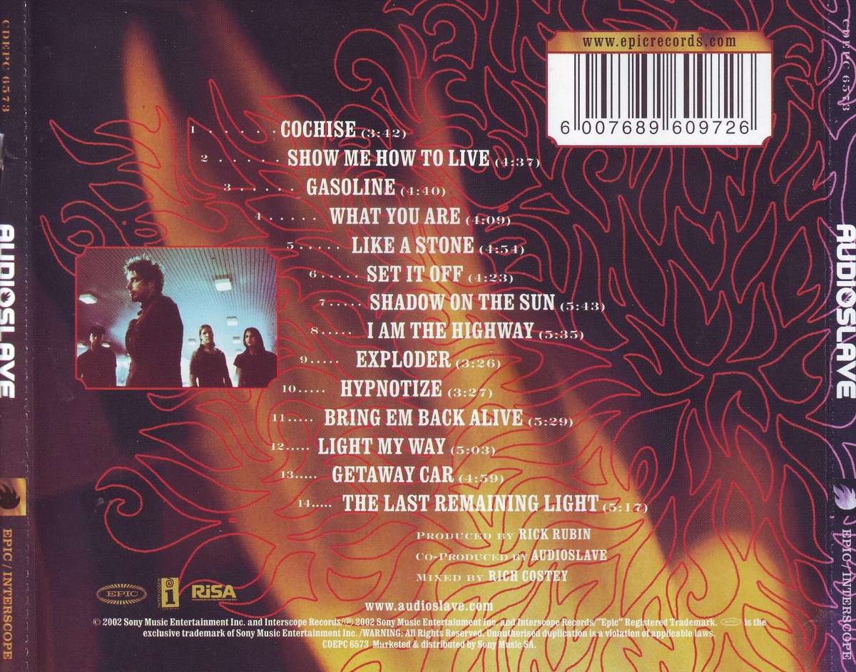 AUDIOSLAVE - Audioslave (CD) CDEPC  6573 NM-
