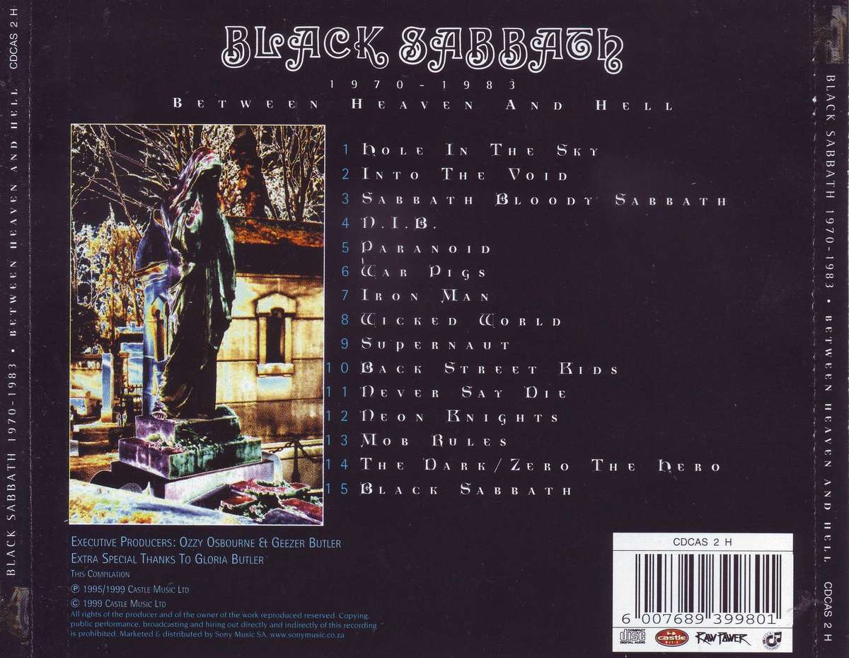 BLACK SABBATH - Between heaven and hell 1970-1983 (CD) CDCAS 2 H EX