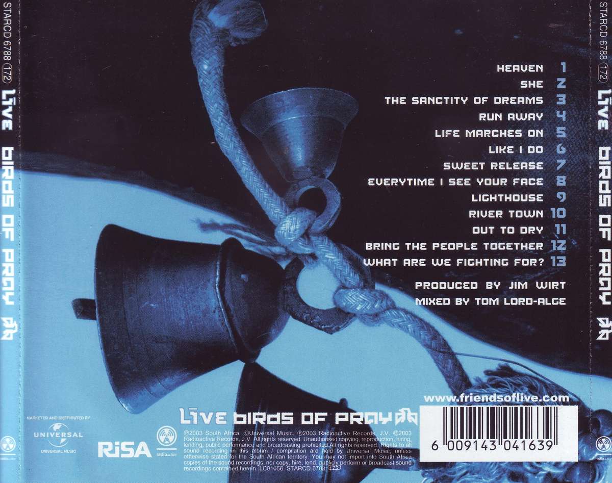 LIVE - Birds of pray (CD) STARCD 6788 NM