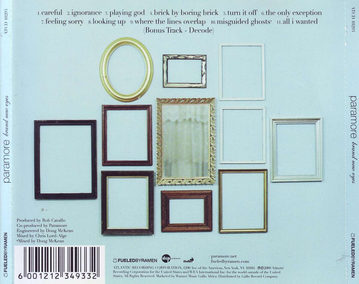 PARAMORE - Brand new eyes (CD)  ATCD 10293 NM-