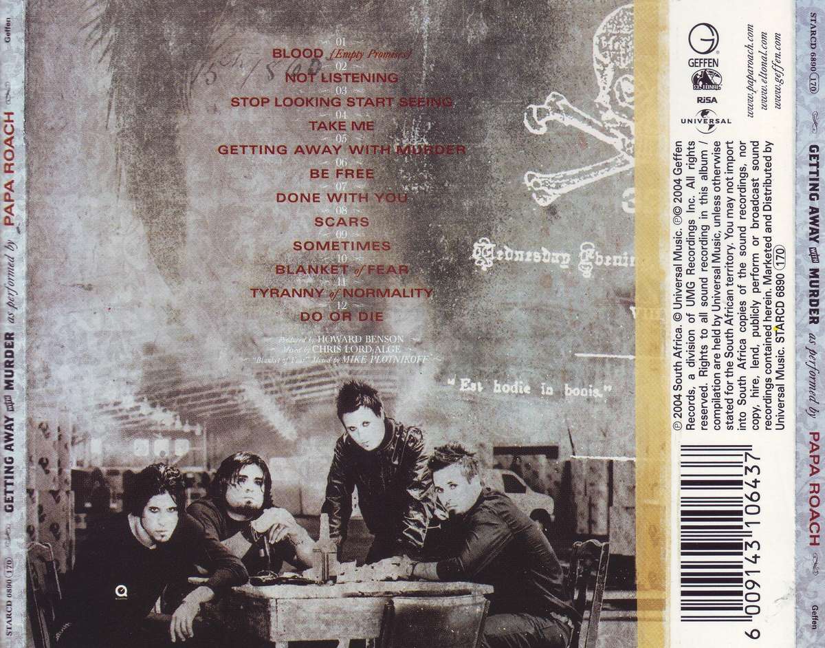 PAPA ROACH - Getting away with murder (CD) STARCD 6890 NM