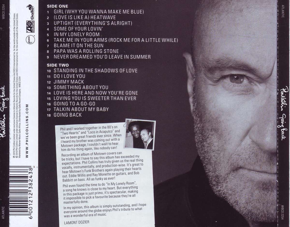 PHIL COLLINS - Going back (CD) WBCD 2254 NM