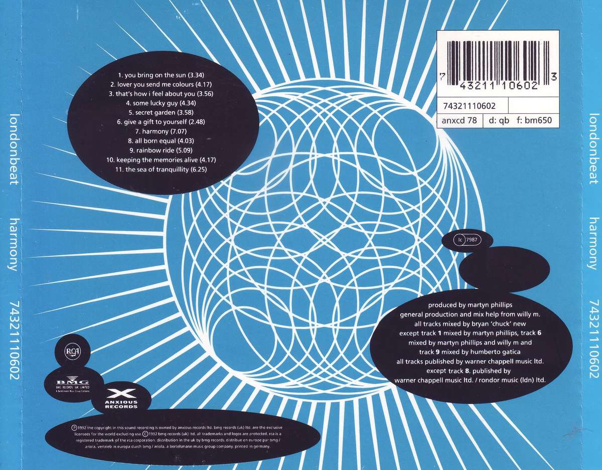 LONDONBEAT - Harmony (CD) 74321110602  EX