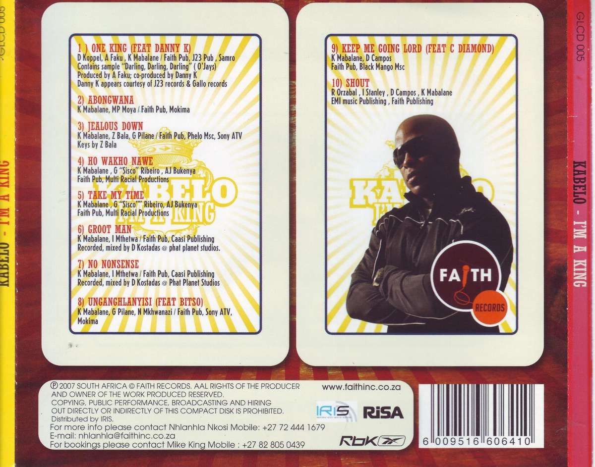 KABELO - I'm A King (CD) GLCD 005 NM-