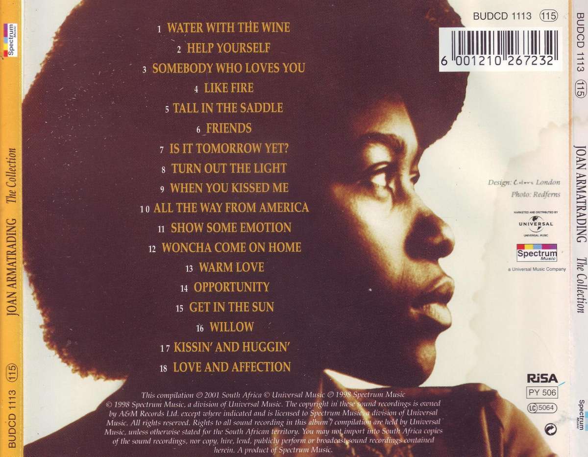 JOAN ARMATRADING - The collection (CD) BUDCD 1113 NM-