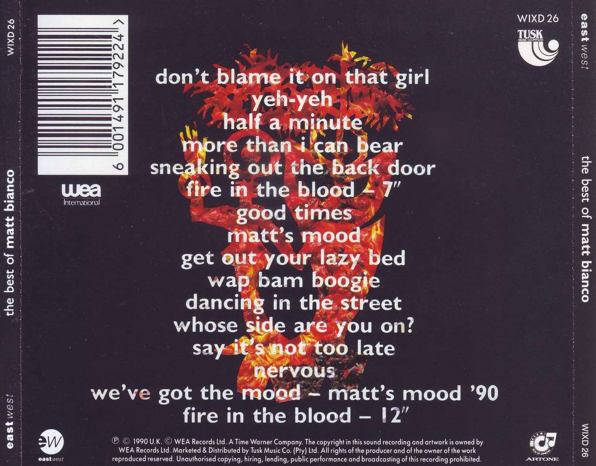 MATT BIANCO - The Best of Matt Bianco (CD) WIXD 26