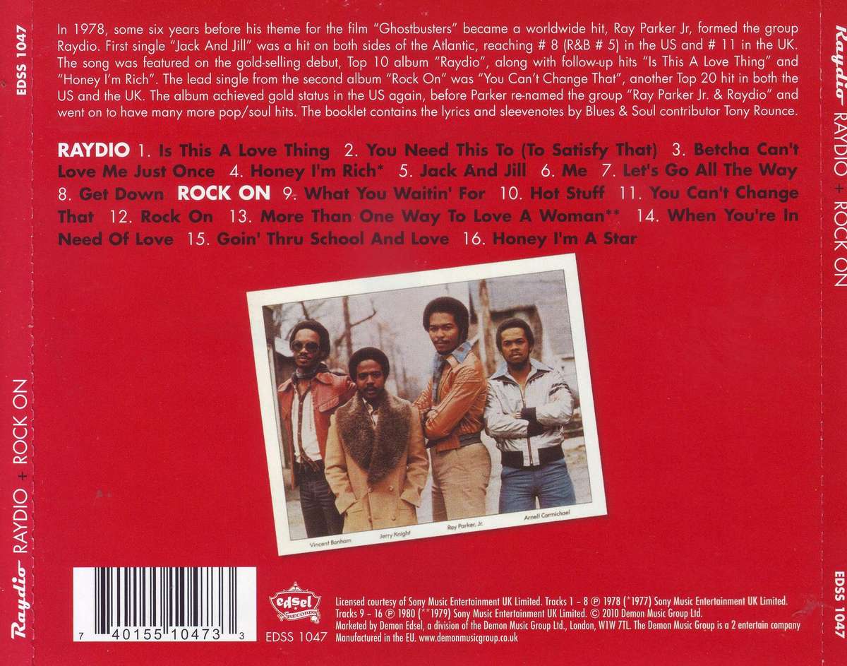 RAYDIO - Raydio + rock on (CD) EDSS 1047 NM