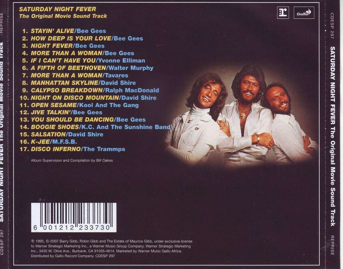 SATURDAY NIGHT FEVER - Original movie soundtrack (CD) CDESP 297 NM-