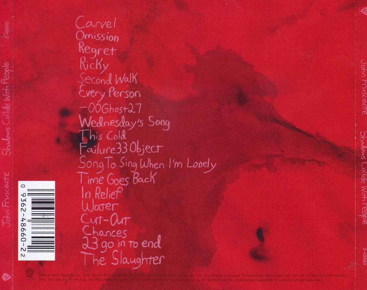 JOHN FRUSCIANTE - Shadows collide with people (CD) 2-48660 NM-