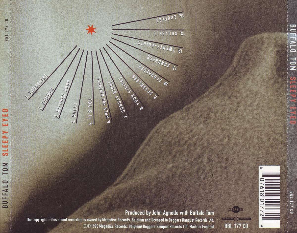 BUFFALO TOM - Sleepy eyed (CD)  BBL 177 CD EX