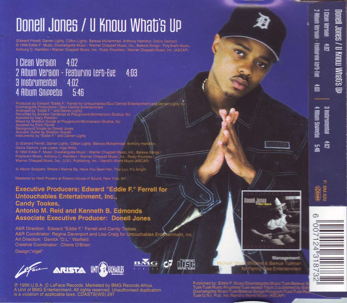 DONELL JONES - U know what's up (CD single)  CDASTS(WS) 297 EX