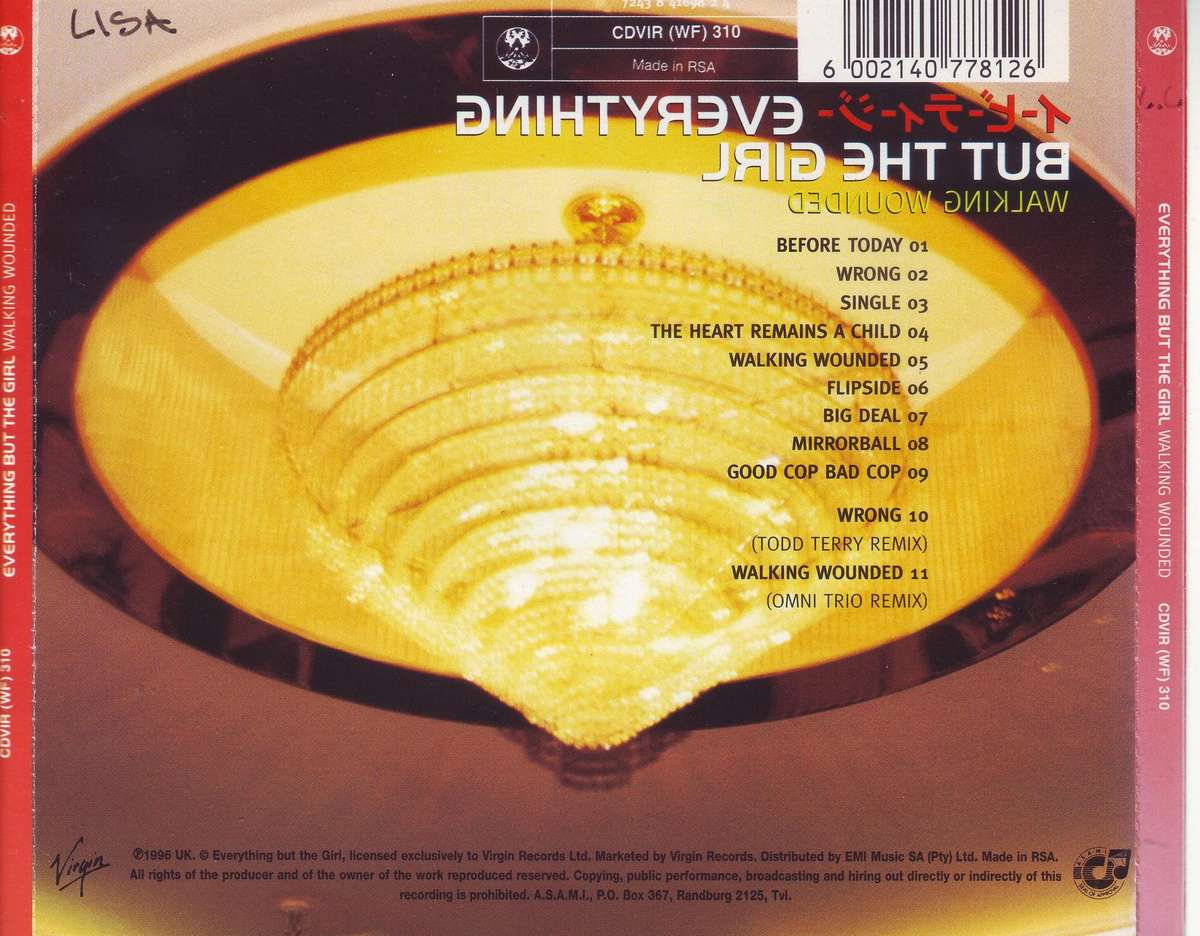 EVERYTHING BUT THE GIRL - Walking wounded (CD) CDVIR (WF) 310 VG+