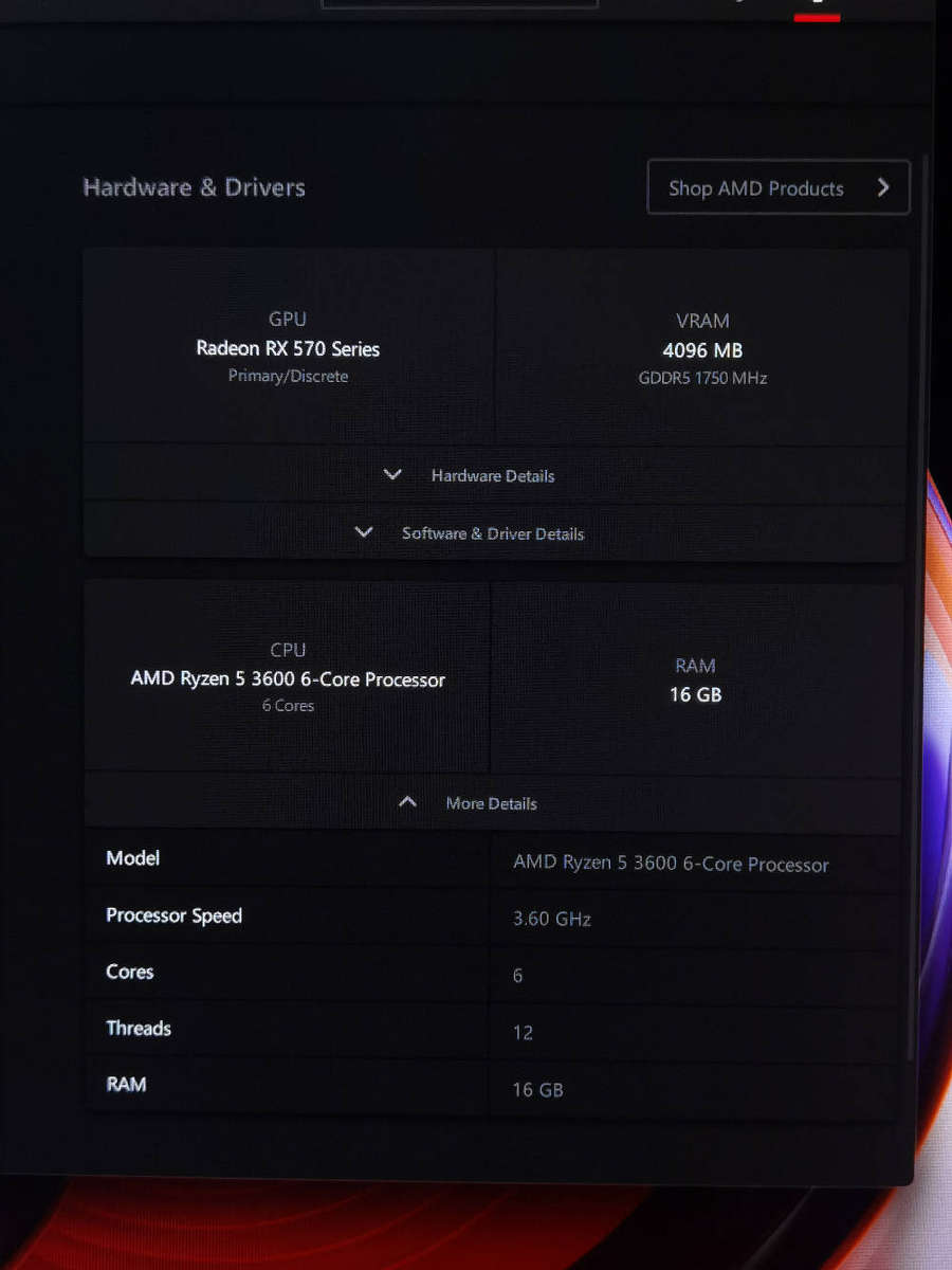 AMD Ryzen 3600 Gaming PC / RX570 GPU