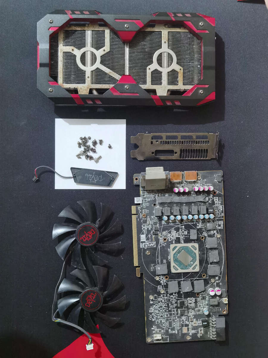 DEAD AMD RX580 8GB GRAPHICS CARD - POWERCOLOR RED DEVIL