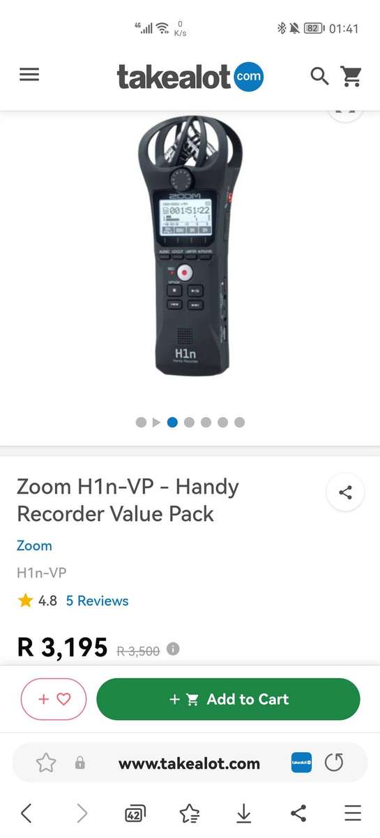 ZOOM H1n Stereo Audio Recorder