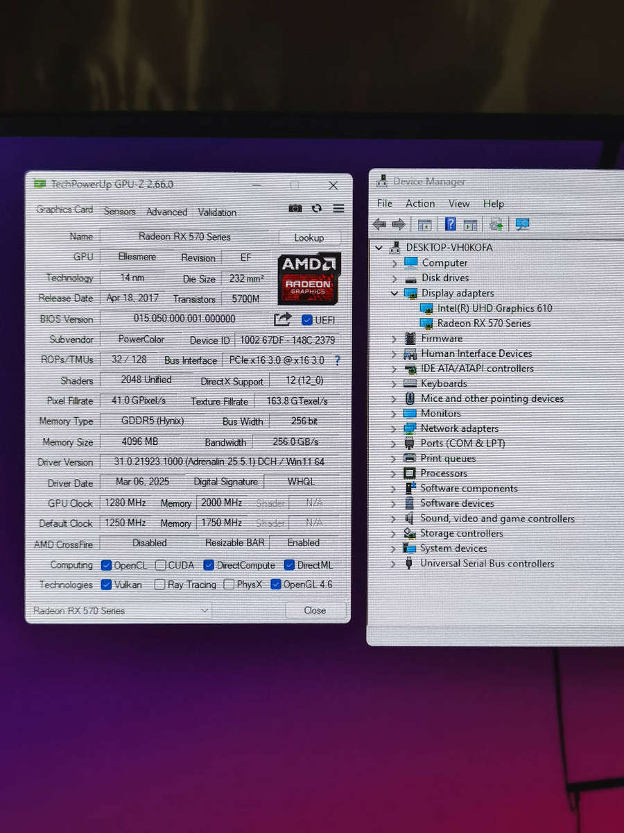 AMD RX570 4GB - POWERCOLOR RED DRAGON
