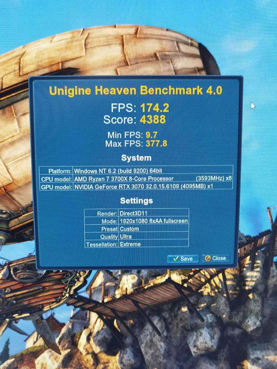 NVIDIA RTX 3070 8GB - GIGABYTE AORUS