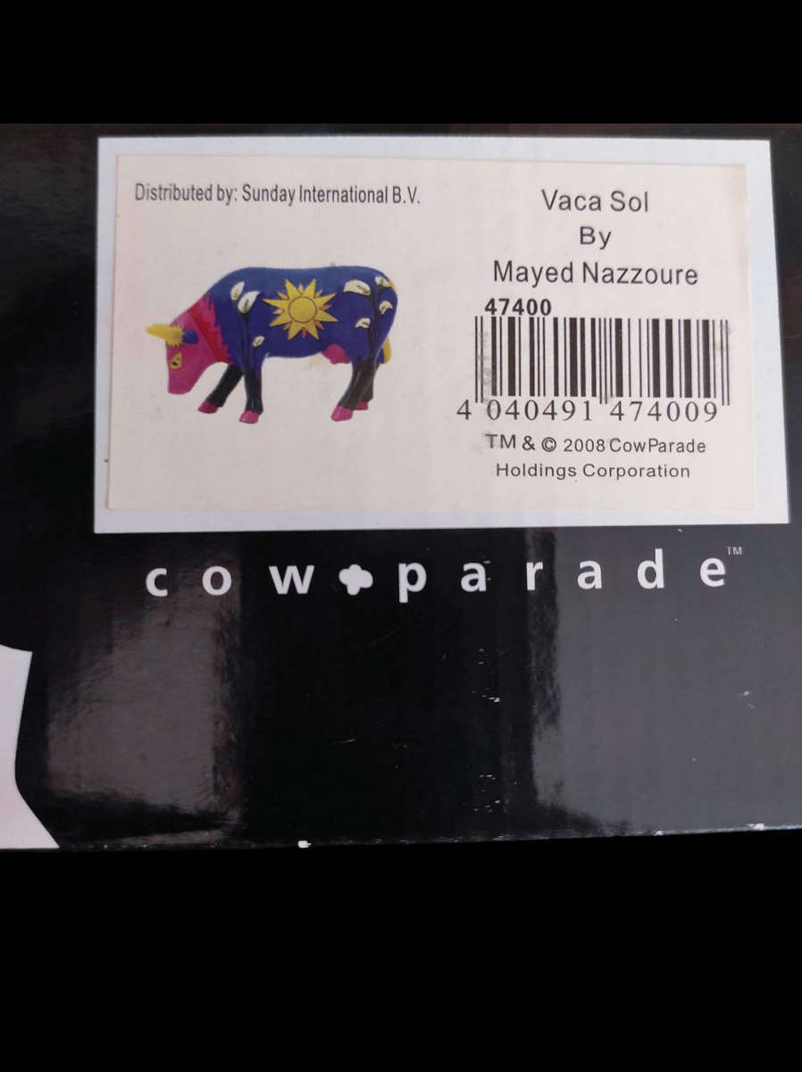 Cow Parade "Vaca Sol" collectible cow
