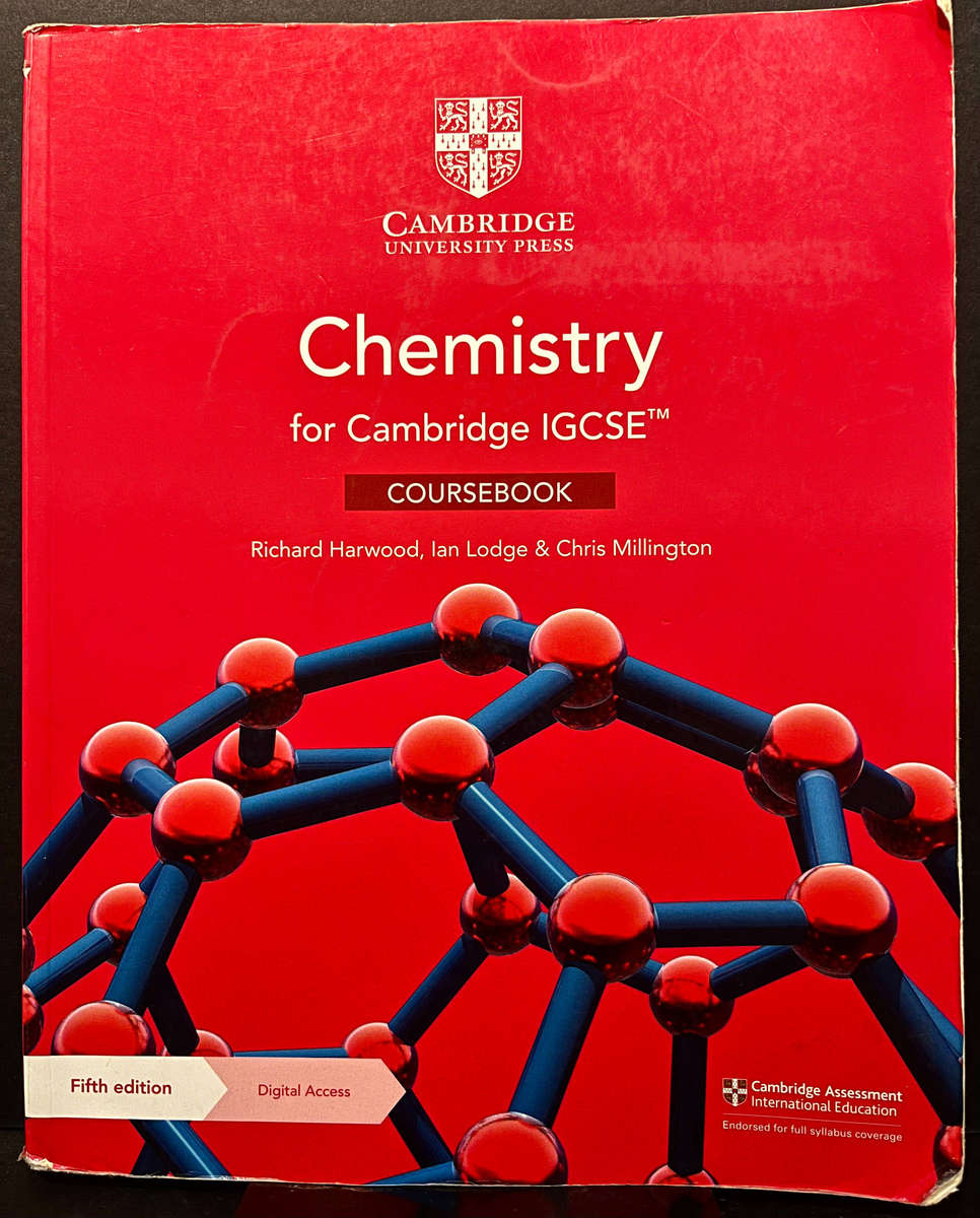 Chemistry for Cambridge IGCSE Coursebook (5th Ed.) by Harwood, Lodge & Millington