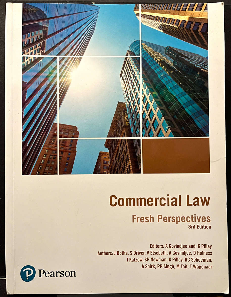 Commercial Law: Fresh Perspectives (3rd Ed.) edited by A. Govindjee et al.