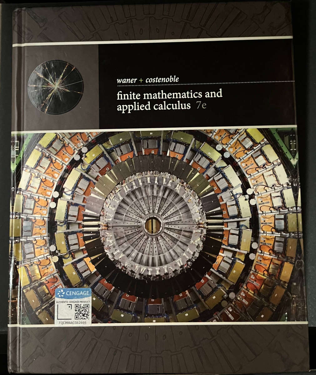 Finite Mathematics and Applied Calculus ( 7th Ed.) by Waner & Costenoble