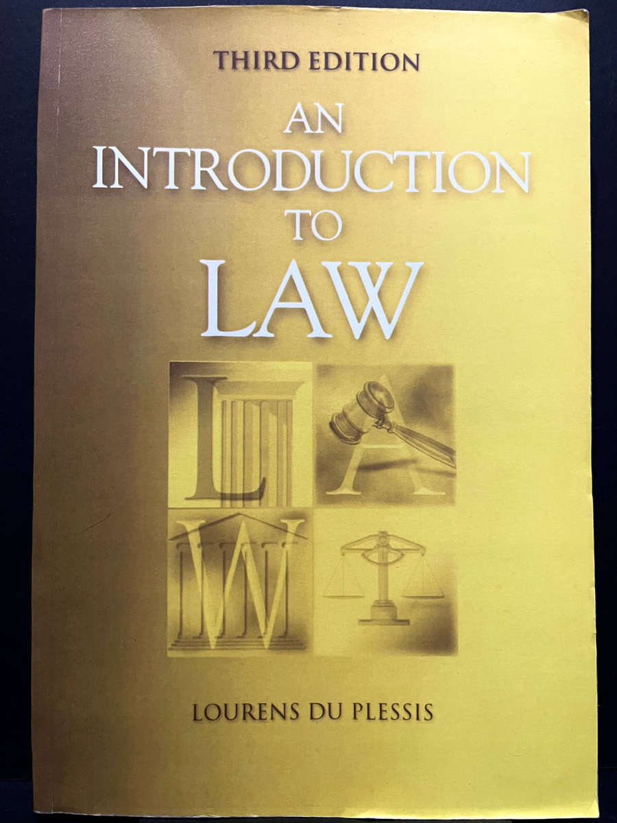 An Introduction to Law (3rd Ed.) by Lourens Du Plessis