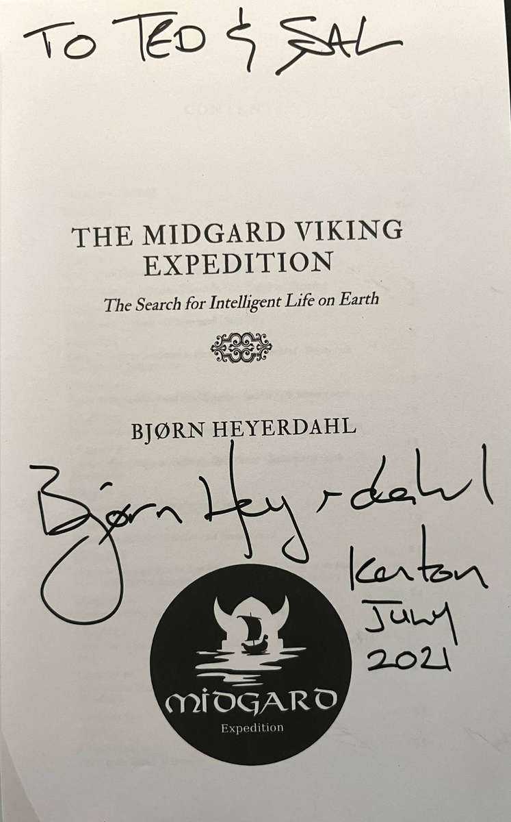 The Midgard Viking Expedition by Bjorn Heyerdahl (SIGNED 1st Ed.)