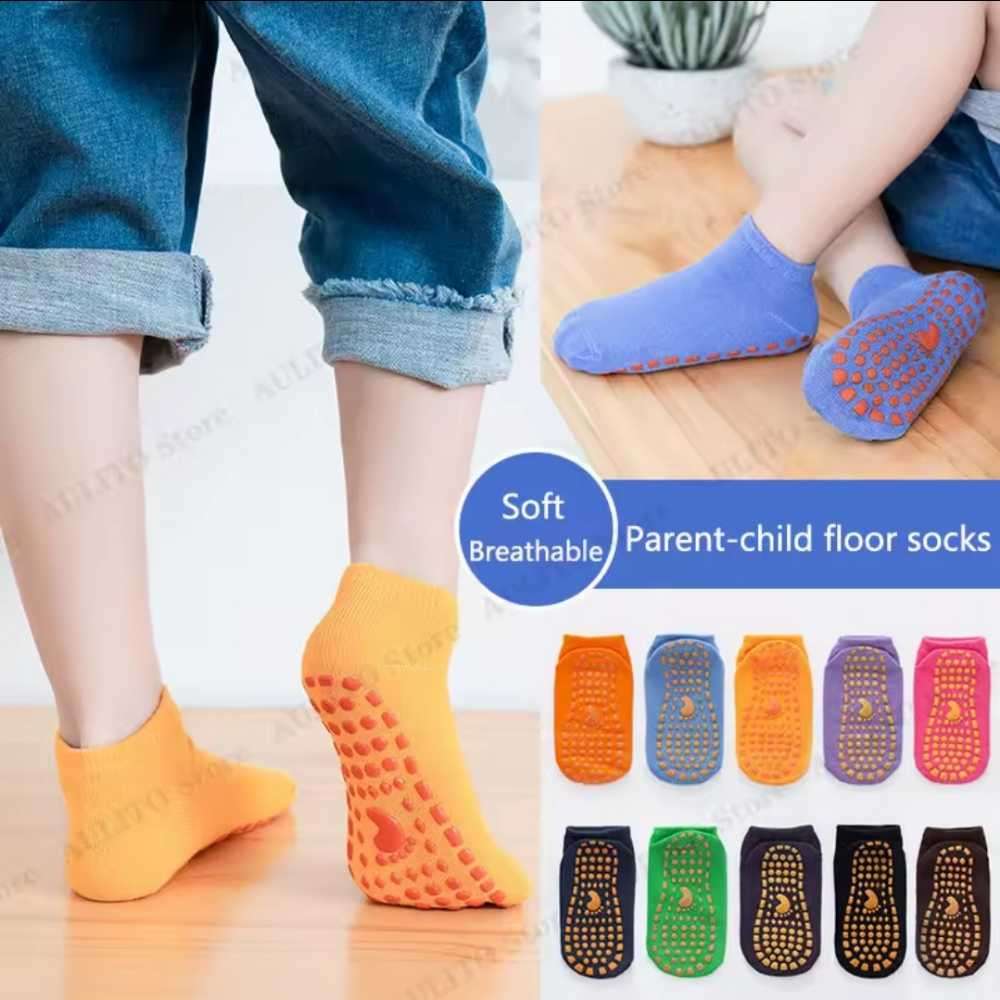 Socks trampoline rubber dotted