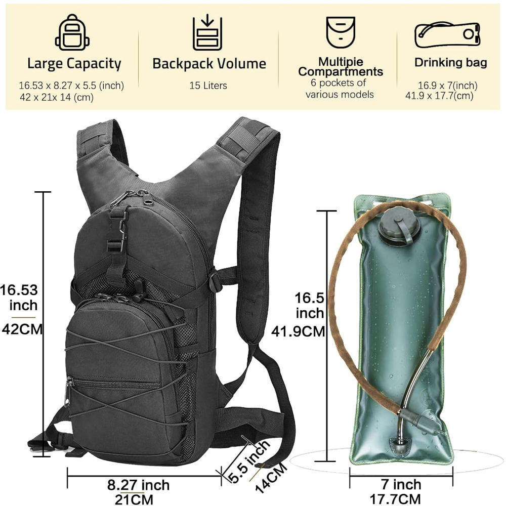 Running hiking 3 lt hydration pack