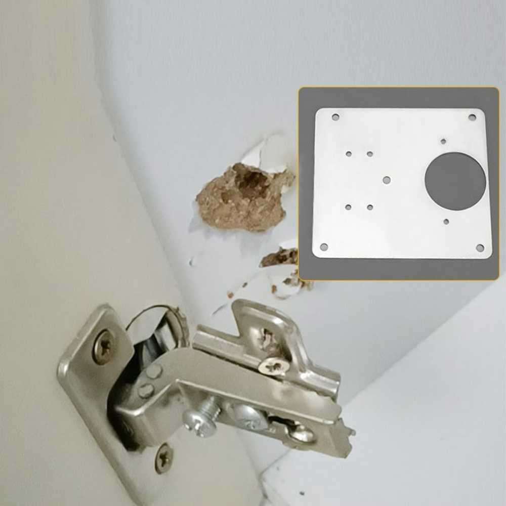 cupboard hinge repair plates