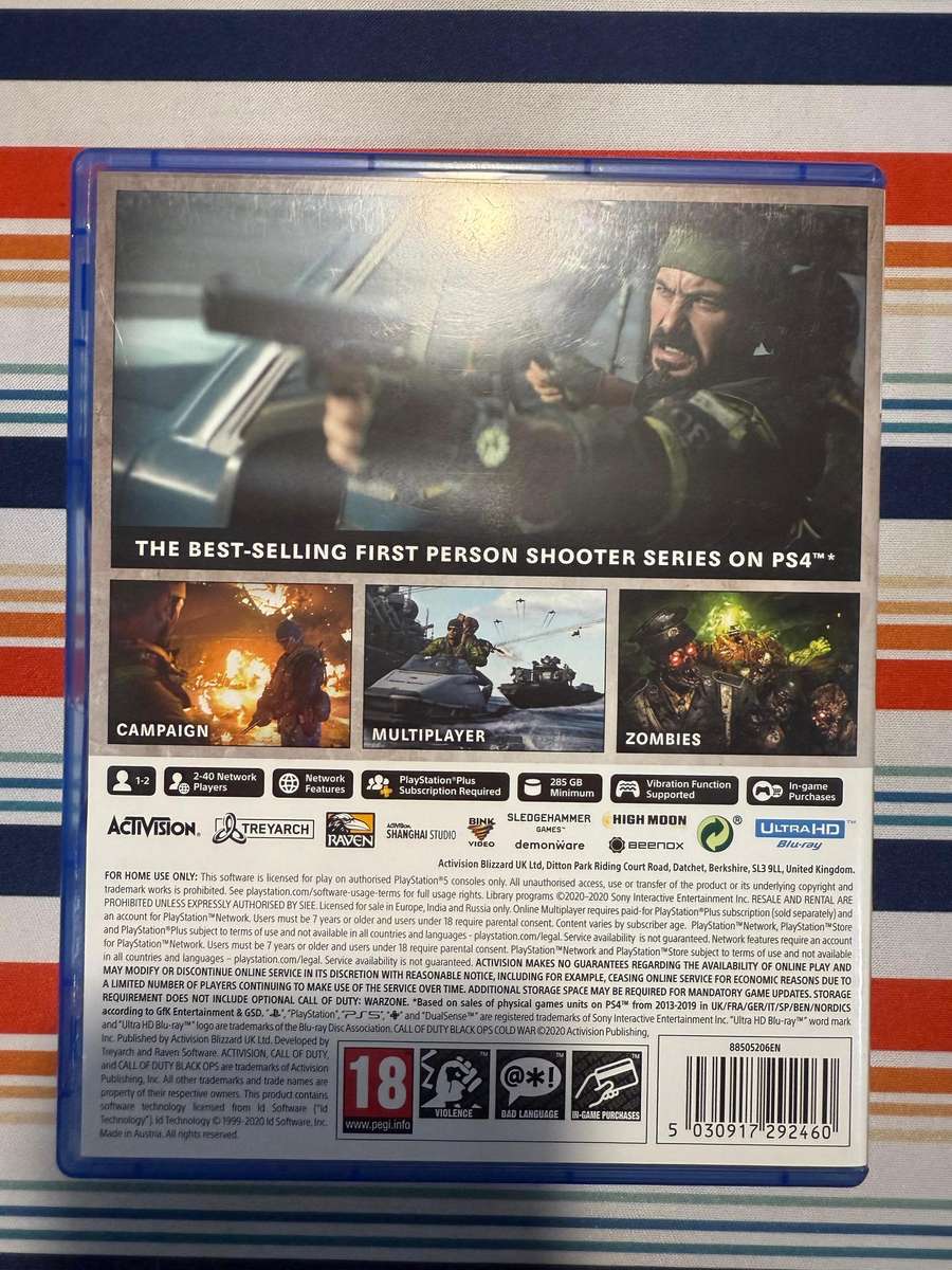 Call of Duty: Black Ops Cold War (PS5) Excellent Condition