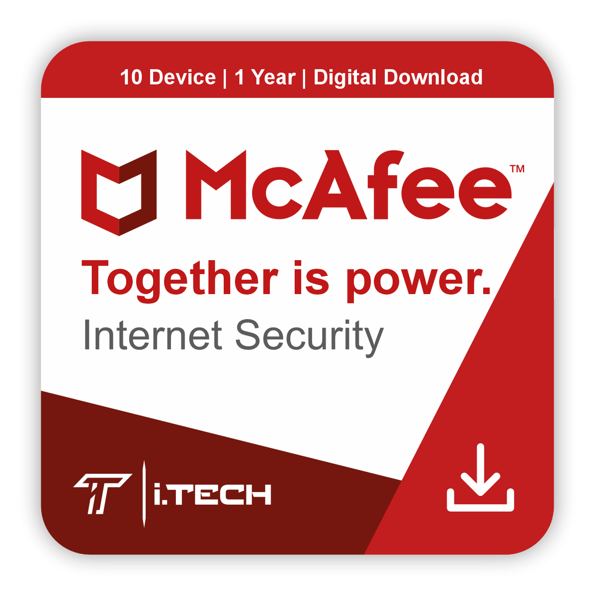 McAfee Internet Security | 10 Devices | 1 Year