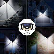 Solar Sensor Wall Light with 3 Setting Modes - Super Bright 100 LED