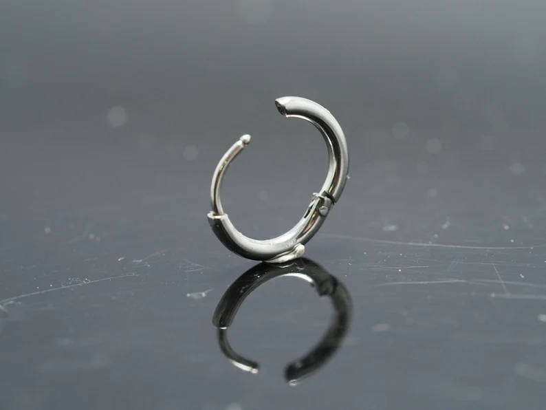 Surgical stainless steel Hoop Earrings - 10mm
