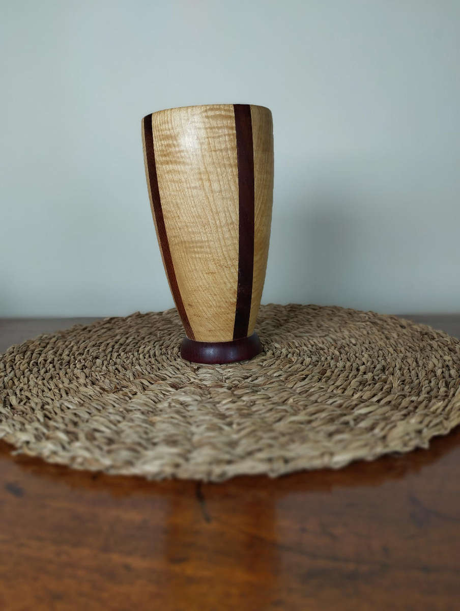 Wooden vase