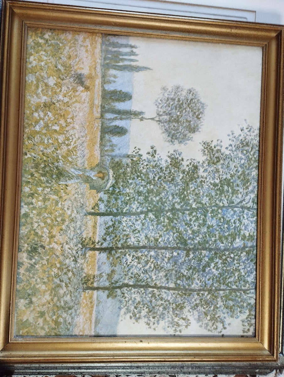 Print Monet fields of spring