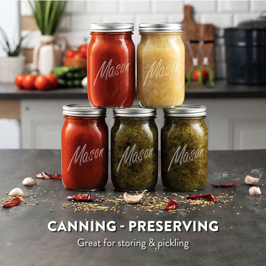 Paksh Novelty Mason Preserve Jars - 475ml