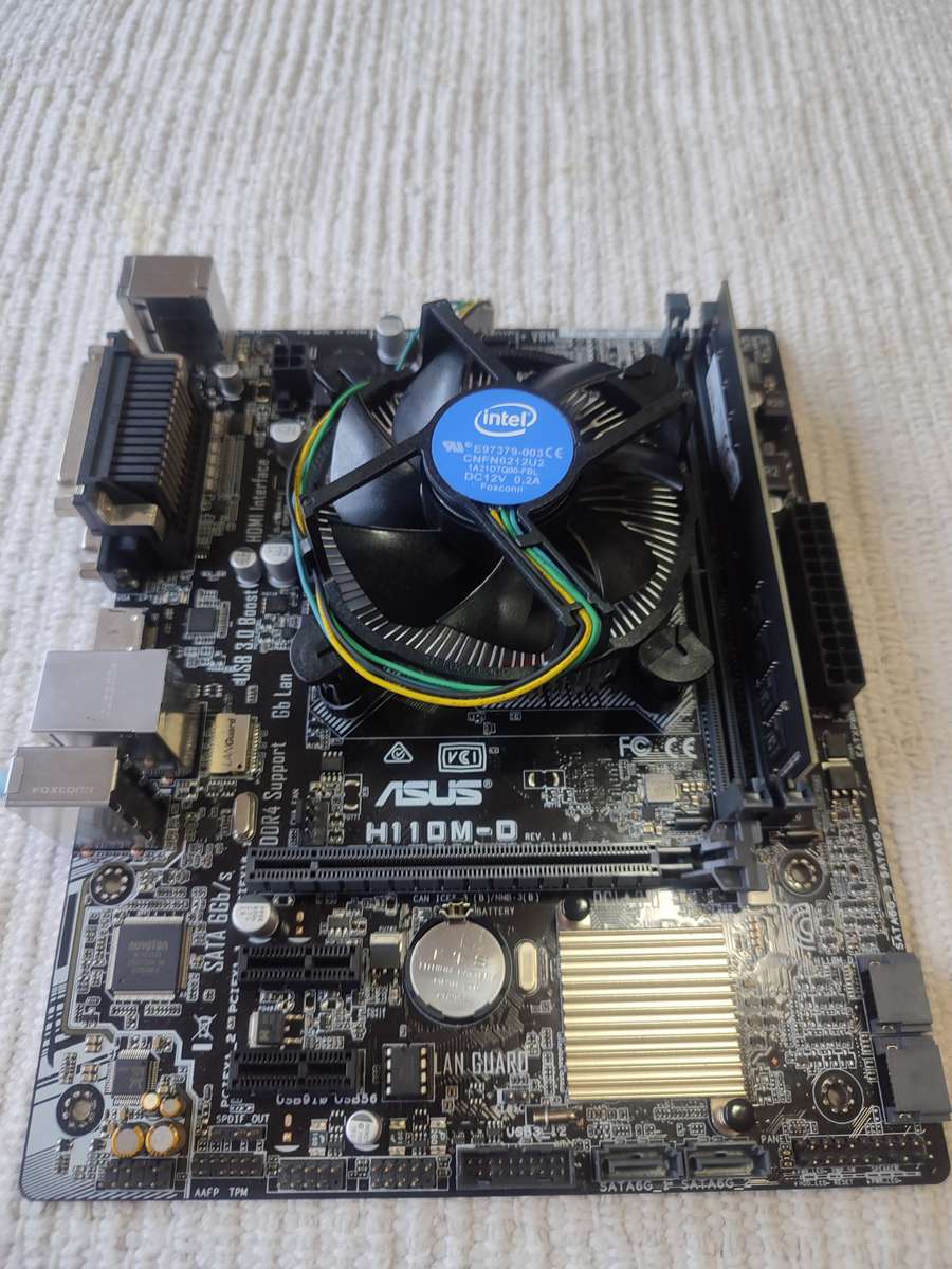 intel i5 6th gen CPU + motherboard + memory 16GB DDR4