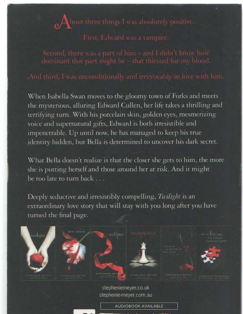 TWILIGHT - STEPHENIE MEYER (2007)