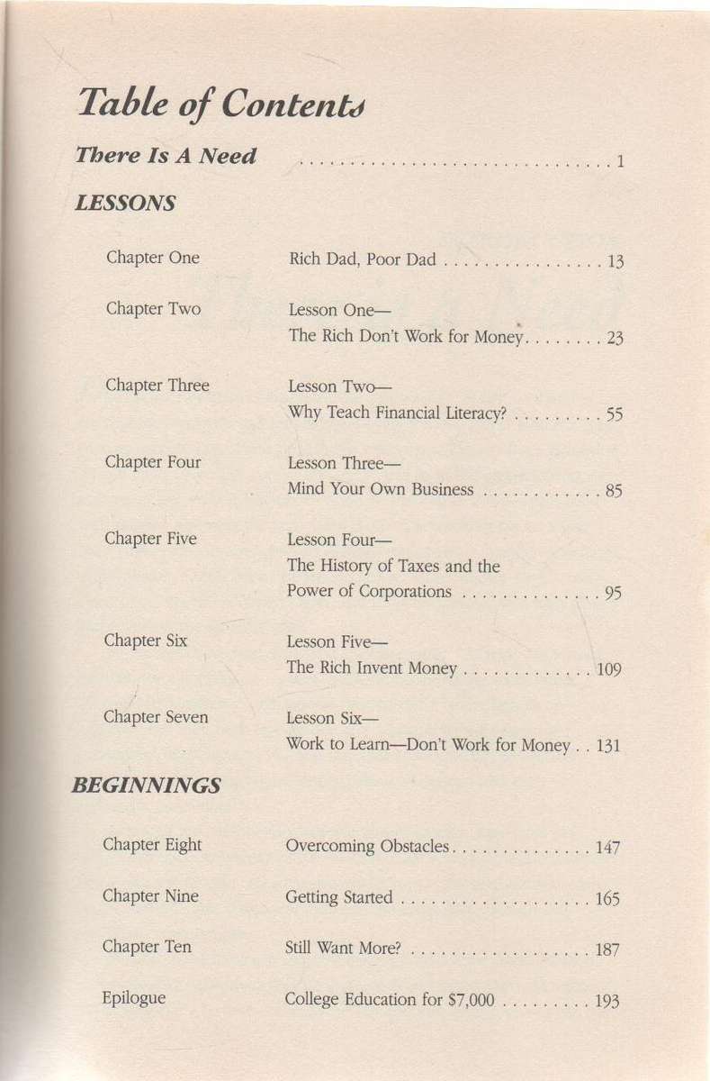 RICH DAD POOR DAD - ROBERT T KIYOSAKI (1998)