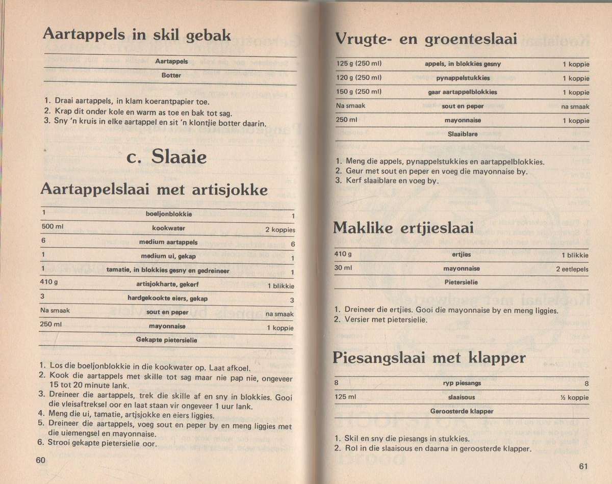 BRAAIVLEIS EN BUITEKOS - ERINA BEZUIDENHOUT (1984)