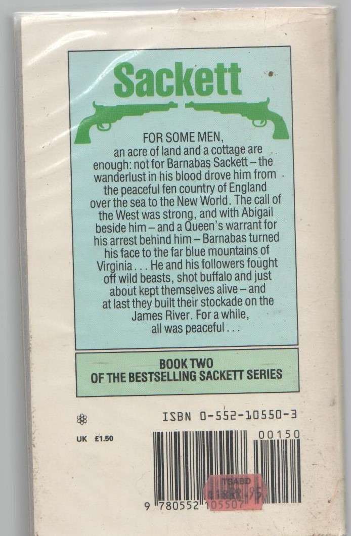 TO THE FAR BLUE MOUNTAINS - LOUIS LAMOUR (1984 - WESTERN) BOOK TWO SACKET SERIES