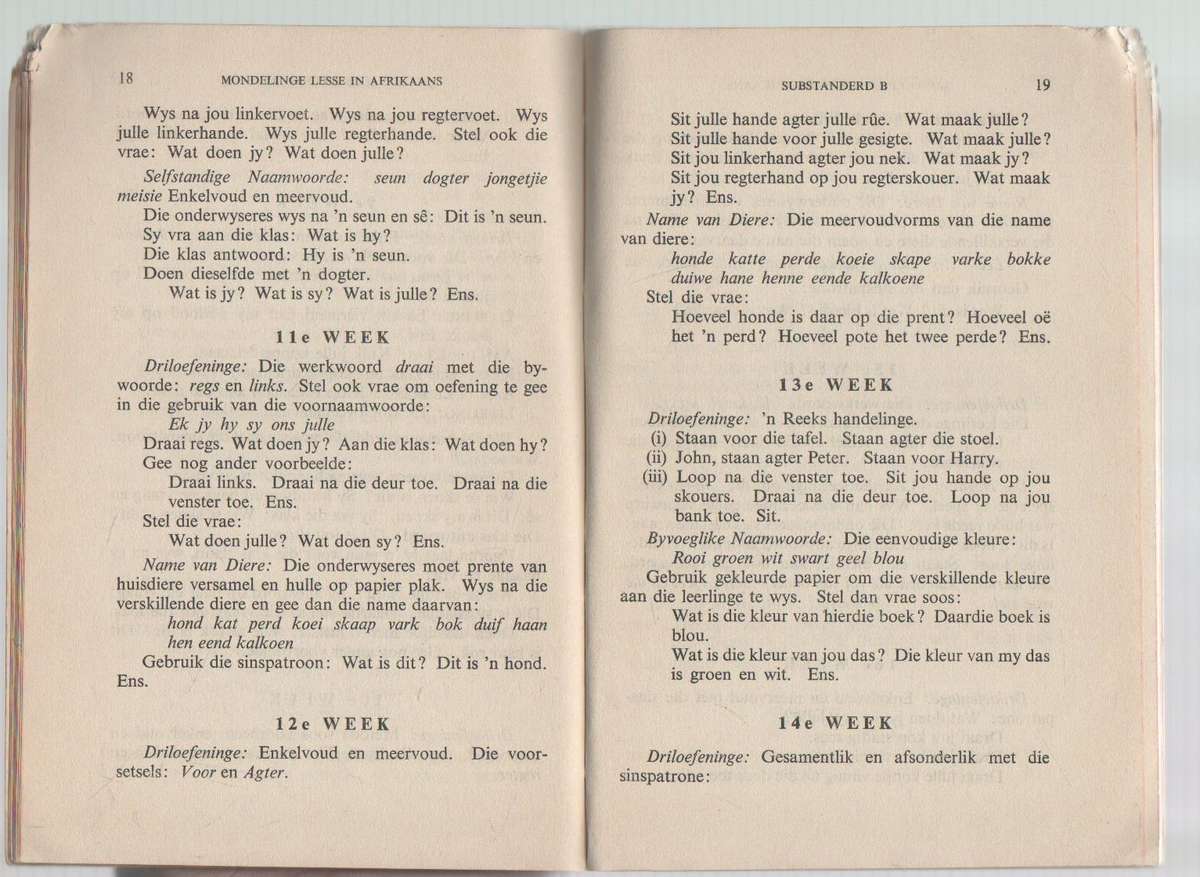 LONGMANS SE MONDELINGE LESSE IN AFRIKAANS AS TWEEDE TAAL - H S BOWDEN (1 STE UITGAWE 1956)